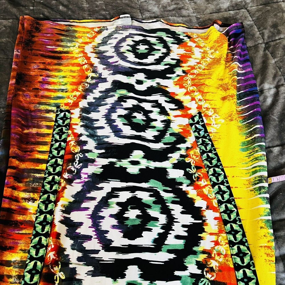 Roz & Ali Sleeveless Embellished Beaded Maxi Dress Plus Size 10 Multicolor - Picture 11 of 15